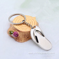 Alloy Metal Keychain Promotional Custom Flip Flops Keychain